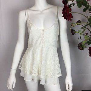 Laundry by Shelli Segal  Lace Top SZ M NWT